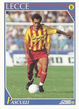 1992 Score Italian League #302 Pedro Pablo Pasculli Front