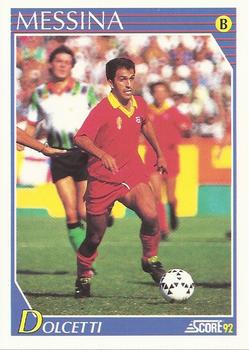 1992 Score Italian League #309 Aldo Dolcetti Front