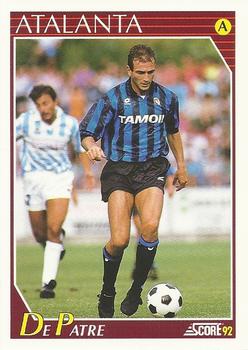 1992 Score Italian League #30 Tiziano De Patre Front