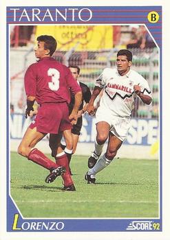 1992 Score Italian League #342 Giuseppe Lorenzo Front