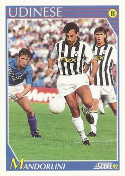 1992 Score Italian League #344 Andrea Mandorlini Front