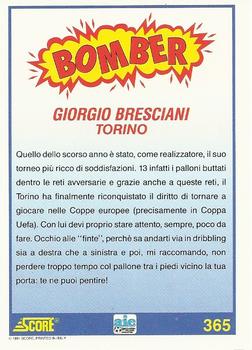 1992 Score Italian League #365 Giorgio Bresciani Back