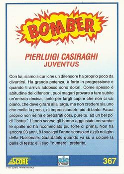 1992 Score Italian League #367 Pierluigi Casiraghi Back