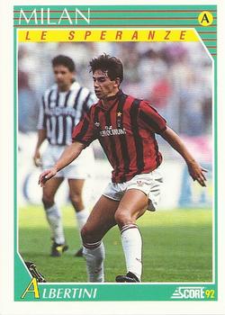 1992 Score Italian League #395 Demetrio Albertini Front
