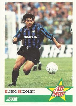 1992 Score Italian League #405 Eligio Nicolini Front