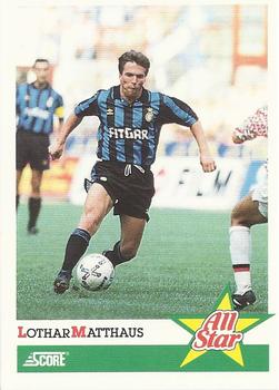 1992 Score Italian League #412 Lothar Matthaus Front