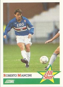 1992 Score Italian League #419 Roberto Mancini Front