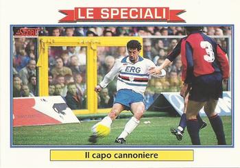 1992 Score Italian League #435 Gianluca Vialli (Il capo cannoniere) Front