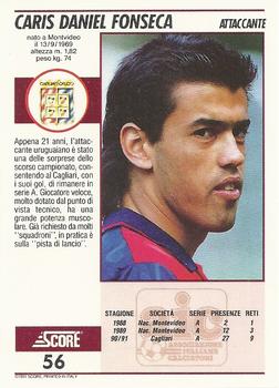 1992 Score Italian League #56 Caris Daniel Fonseca Back