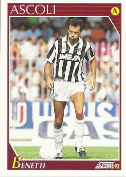 1992 Score Italian League #5 Paolo Benetti Front