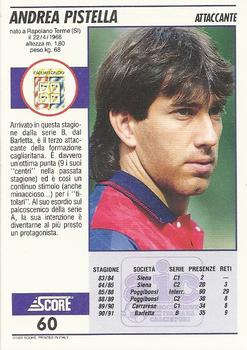 1992 Score Italian League #60 Andrea Pistella Back