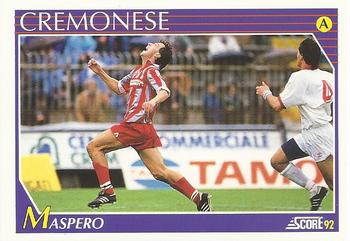 1992 Score Italian League #70 Riccardo Maspero Front