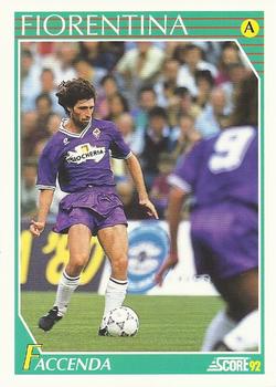 1992 Score Italian League #80 Mario Faccenda Front