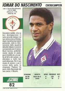 1992 Score Italian League #82 Mazinho Back