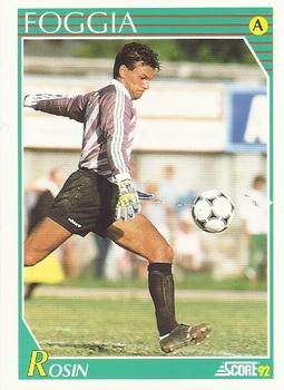 1992 Score Italian League #91 Mauro Rosin Front