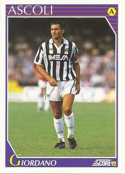 1992 Score Italian League #9 Bruno Giordano Front