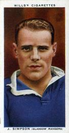 1935-36 Wills's Association Footballers #38 Jimmy Simpson  Front