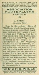 1935-36 Wills's Association Footballers #39 Sep Smith  Back