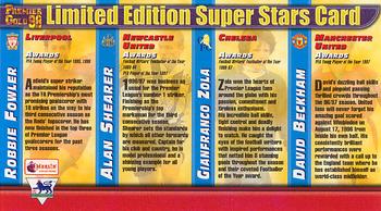 1997-98 Merlin Premier Gold #NNO Superstars album card Back