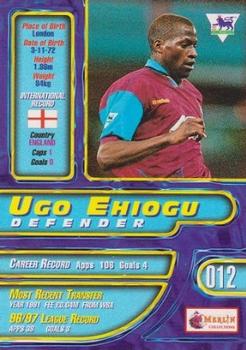 1997-98 Merlin Premier Gold #12 Ugo Ehiogu  Back