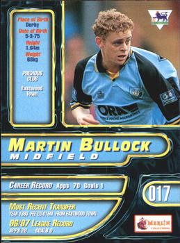 1997-98 Merlin Premier Gold #17 Martin Bullock Back