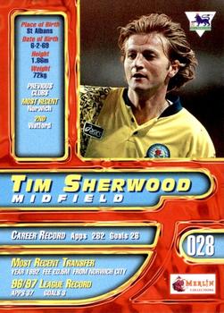 1997-98 Merlin Premier Gold #28 Tim Sherwood  Back