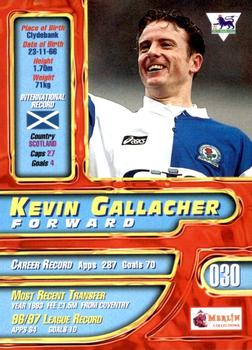 1997-98 Merlin Premier Gold #30 Kevin Gallacher  Back