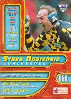1997-98 Merlin Premier Gold #50 Steve Ogrizovic  Back