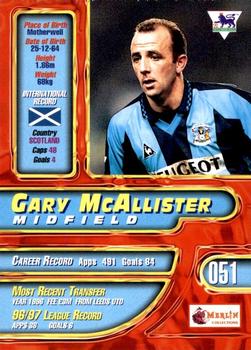 1997-98 Merlin Premier Gold #51 Gary McAllister  Back