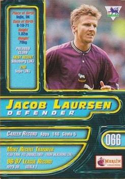 1997-98 Merlin Premier Gold #66 Jacob Laursen  Back