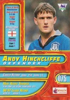 1997-98 Merlin Premier Gold #75 Andy Hinchcliffe  Back