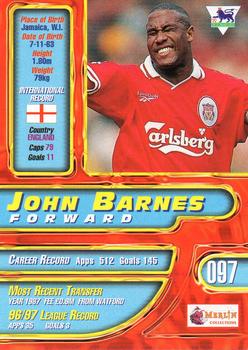 1997-98 Merlin Premier Gold #97 John Barnes Back