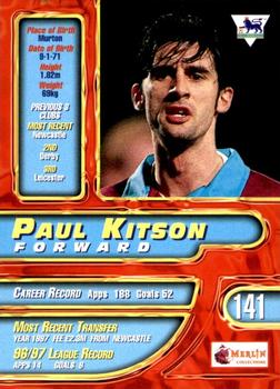 1997-98 Merlin Premier Gold #141 Paul Kitson Back