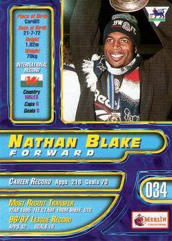 1997-98 Merlin Premier Gold #34 Nathan Blake  Back