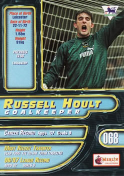 1997-98 Merlin Premier Gold #68 Russell Hoult Back