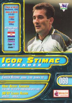 1997-98 Merlin Premier Gold #69 Igor Stimac  Back