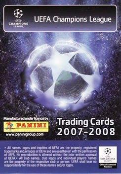 2007-08 Panini UEFA Champions League (European Edition) #25 Santiago Canizares Back