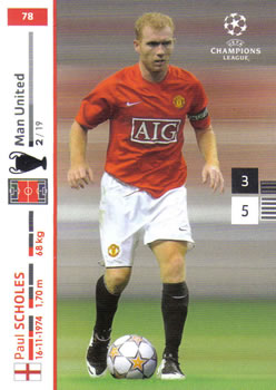 2007-08 Panini UEFA Champions League (European Edition) #78 Paul Scholes Front