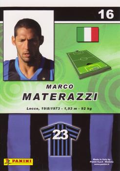 2008-09 Panini Real Action #16 Marco Materazzi Back