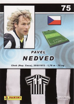 2008-09 Panini Real Action #75 Pavel Nedved Back
