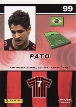2008-09 Panini Real Action #99 Pato Back