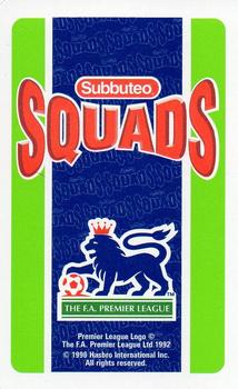 1995-96 Subbuteo Squads #NNO David Watson Back
