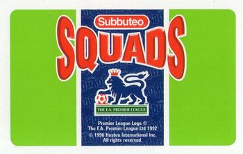 1995-96 Subbuteo Squads #NNO Peter Schmeichel Back