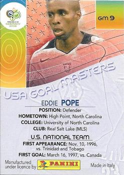 2006 Panini World Cup - USA Goal Masters #GM9 Eddie Pope Back