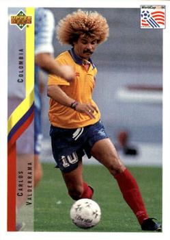1994 Upper Deck World Cup Contenders English/Japanese #38 Carlos Valderrama Front