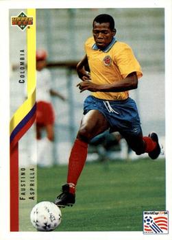1994 Upper Deck World Cup Contenders English/Japanese #41 Faustino Asprilla Front