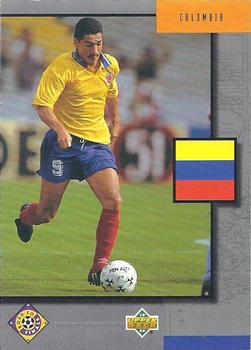 1994 Upper Deck World Cup Contenders English/Japanese - UD Set #UD21 Colombia Front
