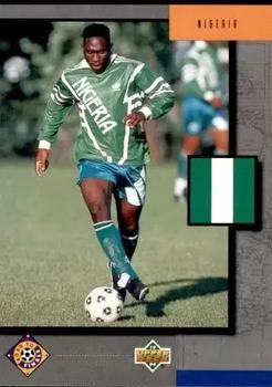 1994 Upper Deck World Cup Contenders English/German - UD Set #UD19 Nigeria (Daniel Amokachi) Front