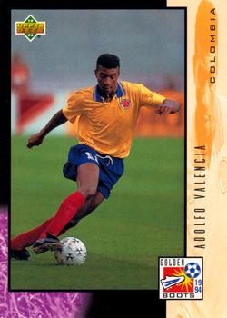 1994 Upper Deck World Cup Contenders English/German - UD Set #UD28 Adolfo Valencia Front