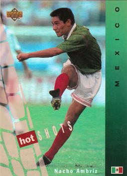 1994 Upper Deck World Cup Contenders English/German - Hot Shots #HS2 Nacho Ambriz Front